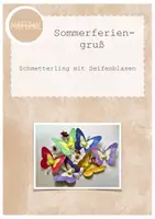 Vorschau - Anderer Materialtyp - Sommerferiengruß Seifenblasen - Deckblatt