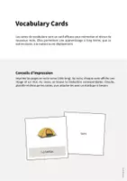 Aperçu - Fiches - Camping: Vocabulary Cards (Cartes de mots) - Page 1