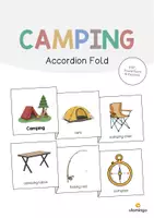 Aperçu - Fiches - Camping: Accordion Fold (Jeu pour le cours d'anglais) - Page de couverture