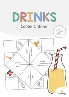 Aperçu - Jeux - Drinks / Boissons: Cootie Catcher (Jeu pour le cours d'anglais) - Page de couverture