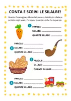 anteprima - Esercizi - 40 Parole per Esercitarsi sulle Sillabe! - Pagina 2