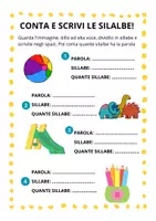 anteprima - Esercizi - 40 Parole per Esercitarsi sulle Sillabe! - Pagina 3