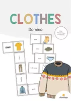 Aperçu - Jeux - Clothes / Vêtements: Domino (Jeu pour le cours d'anglais) - Page de couverture