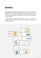 Aperçu - Jeux - Clothes / Vêtements: Domino (Jeu pour le cours d'anglais) - Page 1