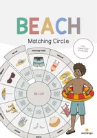 Aperçu - Cartes / Images - Beach / Plage: Matching Circle (Puzzle circulaire pour le cours d'anglais) - Page de couverture