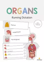 Aperçu - Jeux - Organs / Organes: Running Dictation (Dictée en mouvement pour le cours d'anglais) - Page de couverture