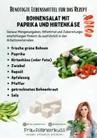 Vorschau - Arbeitsblätter - Rezept: Bohensalat mit Hirtenkäse und Paprika 5. bis 9. Klasse - Seite 1