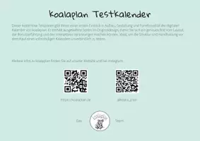 Vorschau - Lehrpläne/Lehrermaterial - 🐨 koalaplan Testkalender digital (Vorschauversion) - Seite 2