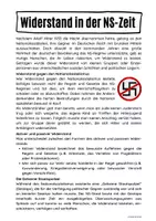 Vorschau - Arbeitsblätter - Widerstand in der NS-Zeit - Seite 1