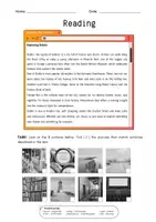 Vorschau - Arbeitsblätter - Dublin Reading Comprehension mit Lösungen - Deckblatt
