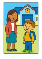 Vorschau - Stundenentwürfe - Bildergeschichte Schulgeschichten: Der neue Schüler mit Tafelmaterial - Seite 3