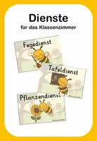Vorschau - Poster - Klassendienste Bienenklasse Biene Classroom Management - Deckblatt