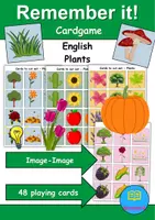 Vorschau - Spiele - Remember it! / Matching Pairs: Plants (Image-Image) - Englisch - Deckblatt