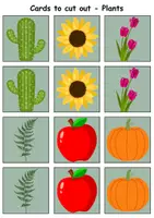 Vorschau - Spiele - Remember it! / Matching Pairs: Plants (Image-Image) - Englisch - Seite 2