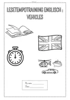 Vorschau - Arbeitsblätter - Lesetempotraining Englisch: Vehicles/Traffic (Klasse 3/4) (inkl. Lösungen) - Seite 1