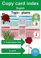 Vorschau - Unterrichtsreihen - Copy card index / Abschreibkarten: Plants - Englisch - Deckblatt