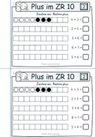 Vorschau - Arbeitsblätter - Addition / Plus - Zahlenraum 10 - Wochenheft - Seite 3