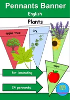 Vorschau - Mal- und Bastelvorlagen - Plants: Pennants Banner - Für Girlande oder Kette (Deko) - Englisch - Deckblatt