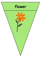 Vorschau - Mal- und Bastelvorlagen - Plants: Pennants Banner - Für Girlande oder Kette (Deko) - Englisch - Seite 3