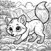 Vista previa - Manualidades / Dibujos para colorear - Zorros para colorear (101 plantillas) incl. planificación didáctica (PDF) - página 3