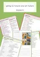 Vorschau - Arbeitsblätter - going to future und will future | Übungen | Klasse 6 - Deckblatt