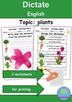 Vorschau - Test - GRATIS - Dictate Plants - Englisch Ditkat - Deckblatt