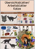 Vorschau - Arbeitsblätter - Übersichtsblätter/Arbeitsblätter - Katze - Deckblatt