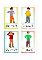 Vorschau - Bildkarten - Gefühle Legekarten, Bild-Gefühl zuordnen - Seite 1