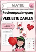 Vorschau - Arbeitsblätter - Rechenspaziergang Verliebte Zahlen - Deckblatt