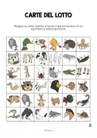 anteprima - Flashcard - Animal Body Parts / Parti del corpo degli animali: Education Lotto (Gioco per la lezione d'inglese) - Pagina 2