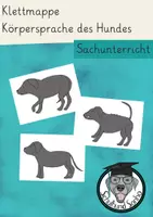 Vorschau - Fördermaterial/Inklusion - Klettmappe Körpersprache des Hundes - Deckblatt