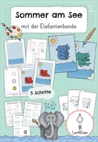 Vorschau - Mal- und Bastelvorlagen - Sommer Kunst - Deckblatt