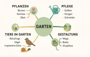 Vorschau - Arbeitsblätter - Arbeitsblatt zum Thema "Garten" + Onlineübung & MP3 + Mindmap + Infografik - Seite 2