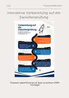 Vorschau - Arbeitsblätter - Interaktive Vorbereitung auf die Zwischenprüfung - Deckblatt