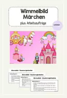 Vorschau - Fördermaterial/Inklusion - Wimmelbild Märchen plus Arbeitsaufträge - Deckblatt