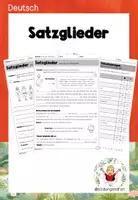 Vorschau - Arbeitsblätter - Unterrichtsreihe: Satzglieder sicher erkennen - Deckblatt