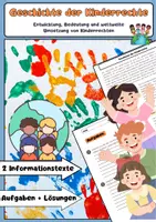 Vorschau - Arbeitsblätter - Die Geschichte der Kinderrechte - Deckblatt