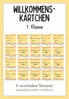 Vorschau - Arbeitsblätter - Materialpaket „Willkommen in der 1. Klasse“ - Seite 1