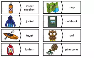 Aperçu - Jeux - Camping A-Z - Word & Picture Puzzles (Anglais) - Page 2
