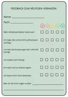 Vorschau - Anderer Materialtyp - Feedbackbögen - Seite 1