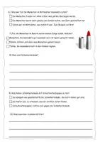 Vorschau - Arbeitsblätter - Quiz zum Schönheits-Check (mit Lösung) - Seite 1