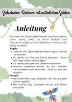 Vorschau - Arbeitsblätter - Zielscheibe Rechnen mit Natürlichen Zahlen Addition und Subtraktion - Seite 1