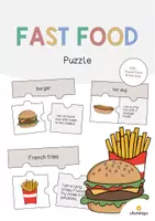 anteprima - Materiale interattivo - Fast Food / Fast food: Puzzle (Puzzle per la lezione d'inglese) - Pagina di copertina