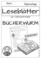 Vorschau - Arbeitsblätter - Bücherwurm orientiert am Lehrwerk LESEBLÄTTER Klasse 1 - Seite 1