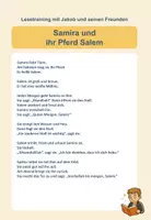 Vorschau - Mal- und Bastelvorlagen - Samira & Salem – Lesegeschichte über Pferdeliebe & Verantwortung (inkl. Fragen & Ausmalbild) - Deckblatt