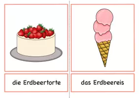 Vorschau - Präsentationen/Tafelbilder - Die Erdbeere - Tafelmaterial, Bild- und Wortkarten - Seite 2