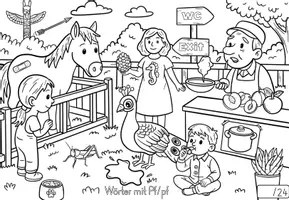 Vorschau - Unterrichtsreihen - Wimmelbild - Wörter mit Pf/pf - mit vielen Aufgaben - Seite 3