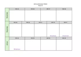 Vorschau - Lehrpläne/Lehrermaterial - Stoffverteilungsplan nach Kalenderwochen - Seite 1