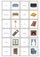 anteprima - Flashcard - Living Room / Soggiorno: Memo Game (Gioco per la lezione d'inglese) - Pagina 2