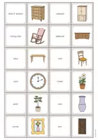 anteprima - Flashcard - Living Room / Soggiorno: Memo Game (Gioco per la lezione d'inglese) - Pagina 3